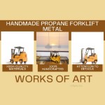 AR001 Handmade Propane Forklift Metal 